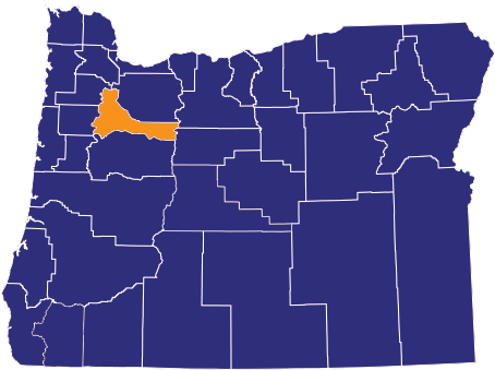 Map highlighting Marion County